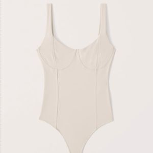 Abercrombie and fitch bodysuit ivory